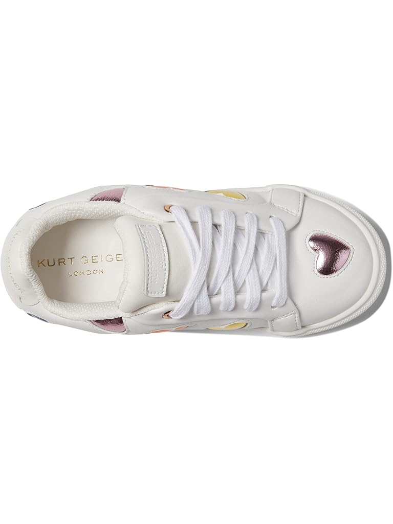 White Kurt Geiger London Mini Lane Love (Little Kid/Big Kid)
