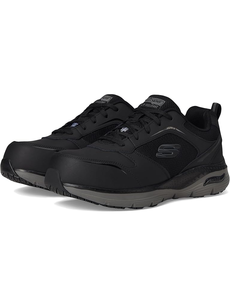 Black SKECHERS Arch Fit SR Comp Toe