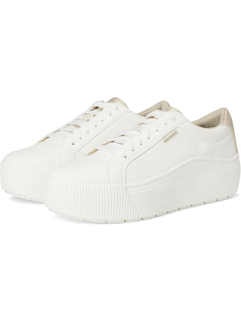 White Dr. Scholl's Time Off Max Platform Sneaker
