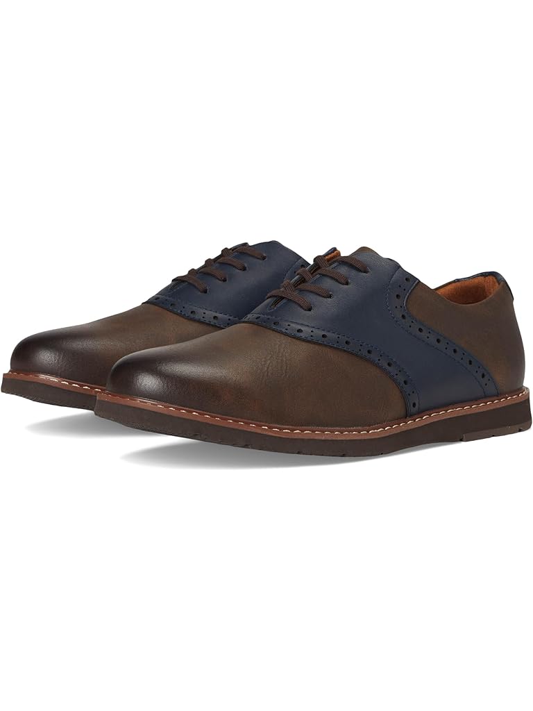 Brown Florsheim Vibe Jr. Boys Plain Toe Saddle Shoe (Toddler/Little Kid/Big Kid)