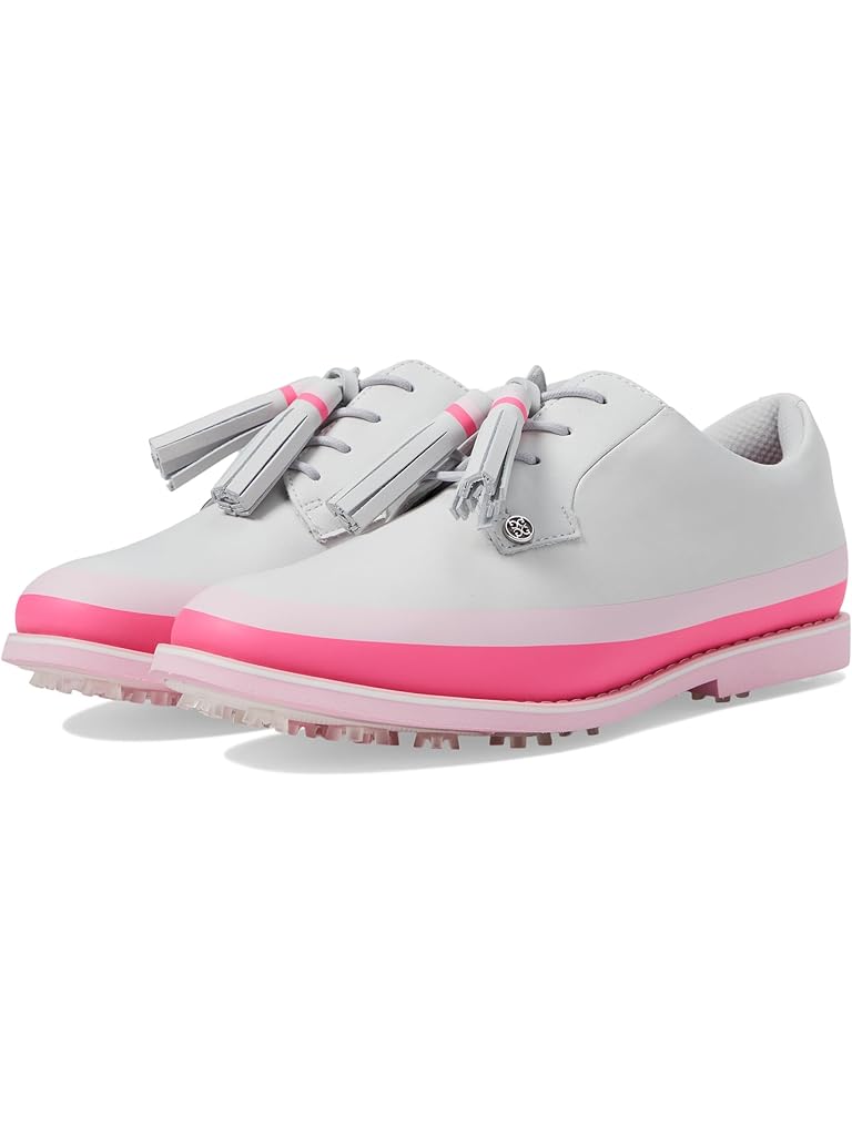 Blue GFORE Women's Gallivanter Pebble Leather Tassel Tuxedo Golf Shoes