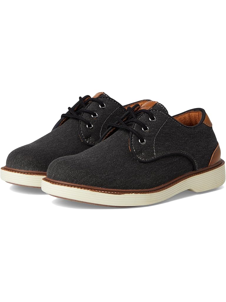 Black Florsheim Highland Canvas Plain Toe Oxford Jr. (Toddler/Little Kid/Big Kid)