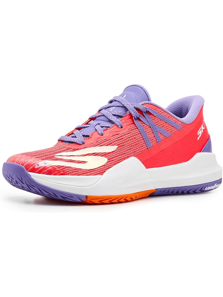 Coral SKECHERS Tennis Shoe Hands Free Slip-ins Baseline Bully Sneaker