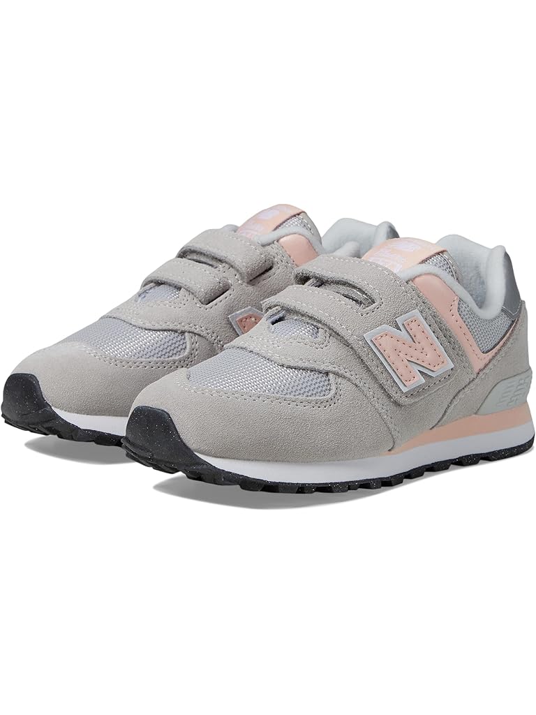 Gray New Balance 574 Core Hook & Loop (Little Kid)