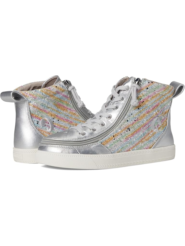 Silver BILLY Footwear Classic Lace High (Little Kid/Big Kid)