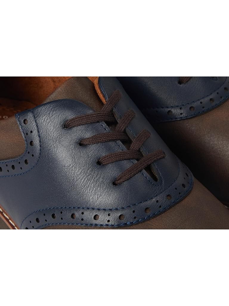 Brown Florsheim Vibe Jr. Boys Plain Toe Saddle Shoe (Toddler/Little Kid/Big Kid)